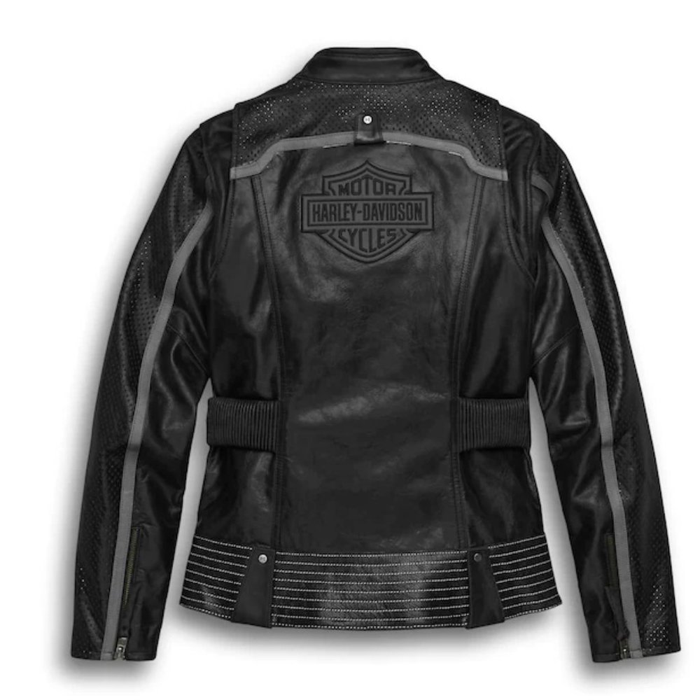 Women's Hairpin Leather Jacket